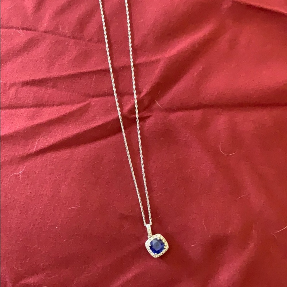Sapphire & Silver Necklace
